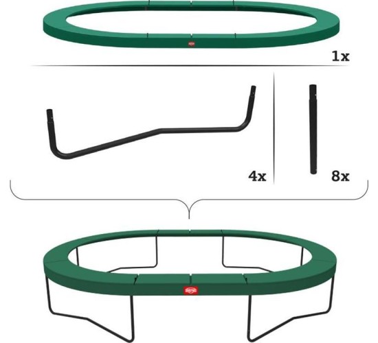 Trampolina BERG Grand Champion Regular 520 Green (box 2/2)