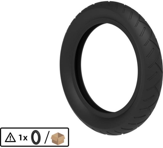 Tire 12.5x2.25-8 slick black