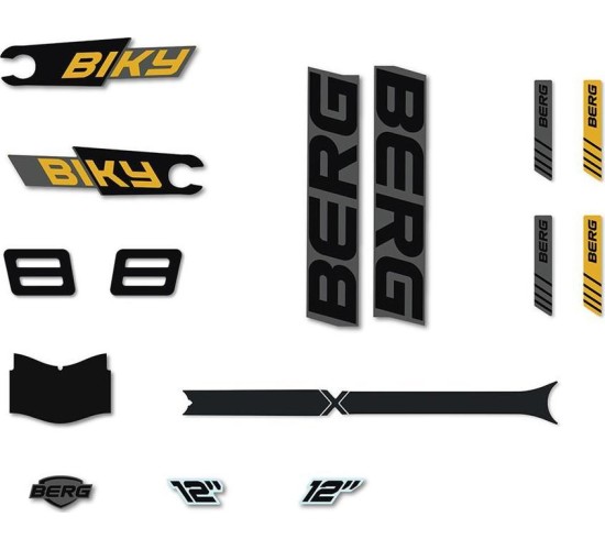 Biky - Sticker set Cross Grey Handbrake