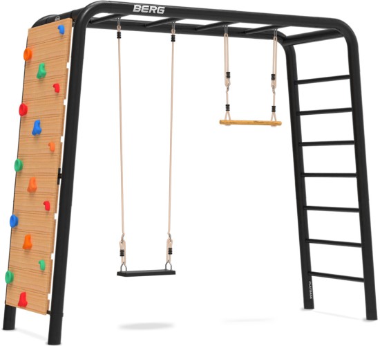 Horizontal Ladders Berg Playbase Medium TL, With Rubber Seat, Trapeze And Climbing Wall