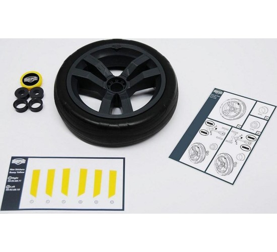 Wheel Berg, Grey-Black, 9x2, Yellow Cover