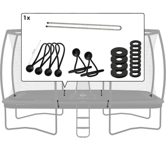 Ultim Safety Net DLX XL - elementy mocujące 410 i 500