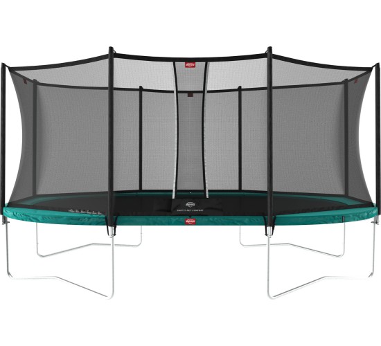 Trampolina ogrodowa BERG Grand Favorit 520 z siatką Comfort - owalna, zielona