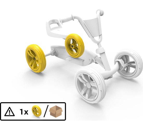 Wheel 9x2 - Yellow/Yellow Rear