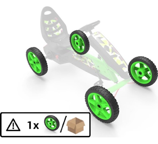 Wheel green 12.5x2.50-9 all terrain