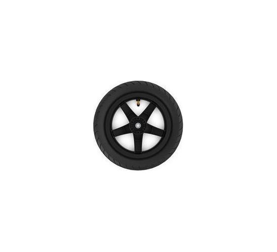 Wheel black 12.5x2.25-8 slick, traction