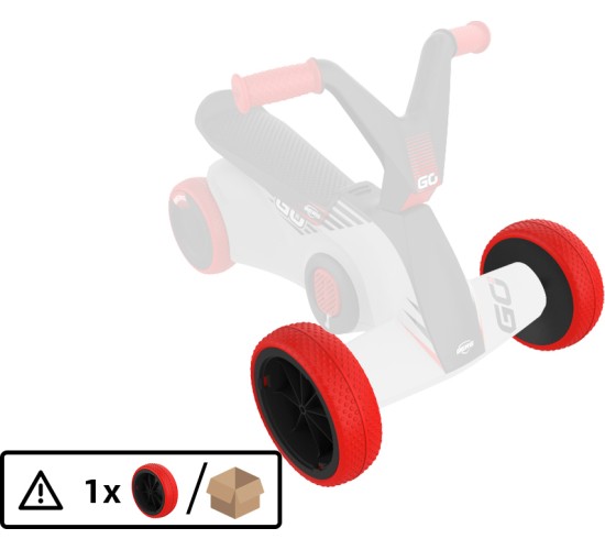 BERG GO² SparX Red - Front Wheel