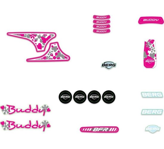 Buddy 2.0 - Sticker set White