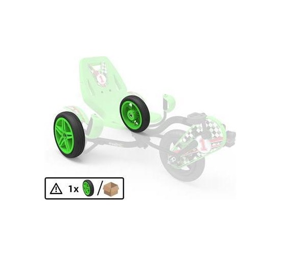 Wheel  green 12.5x3.00-9 slick