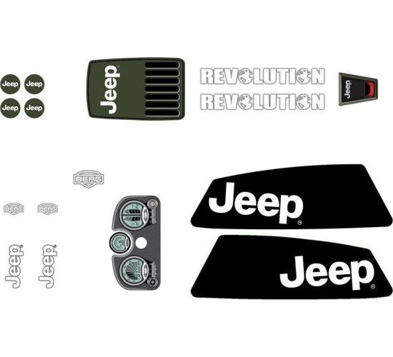 XL Frame - Sticker set Jeep® Revolution