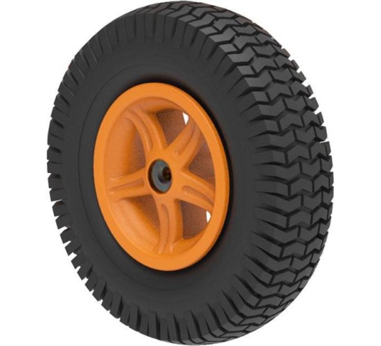 Wheel 5-spoke orange 4.80/400-8 block