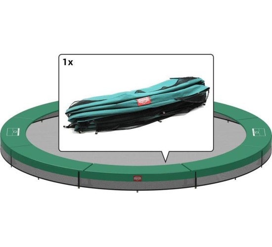 Inground Padding Berg Favorit 270, Green, 8 Sections