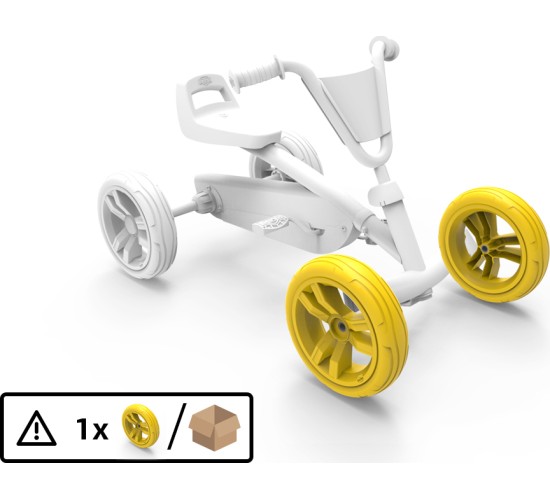 Wheel 9x2 - Yellow/Yellow Front