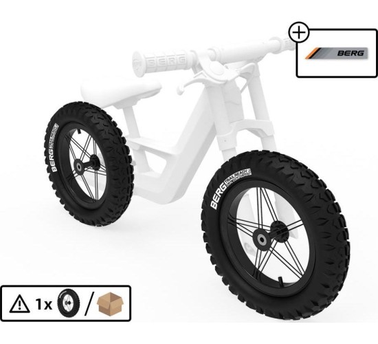 Koło 12'' All Terrain - czarny/biały