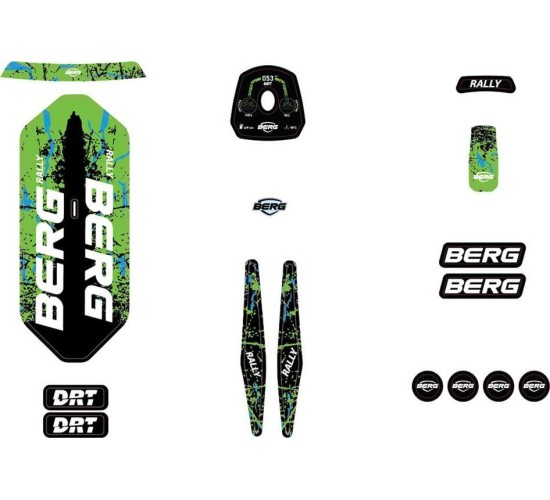 Rally - Sticker Set DRT Green