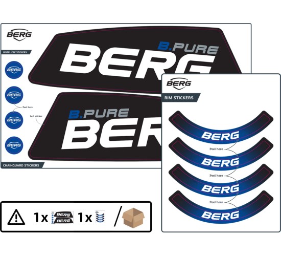 XL/XXL Frame - Sticker set B.Pure Blue