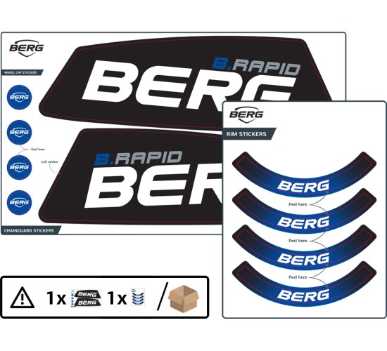 XL/XXL Frame - Sticker set B.Rapid Blue