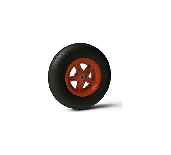 Wheel 5-spoke orange 4.80/400-8