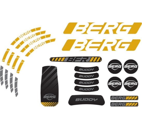 Buddy 2.0 - Sticker set Cross Grey