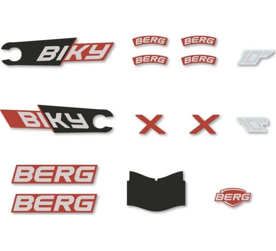 Biky - Stickers set Mini Red