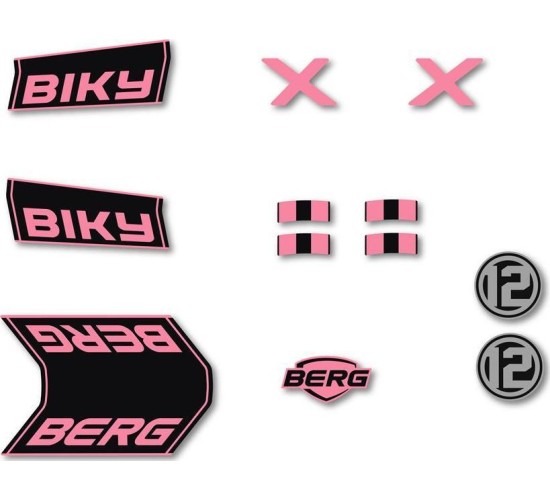 Biky - Sticker set Retro Pink