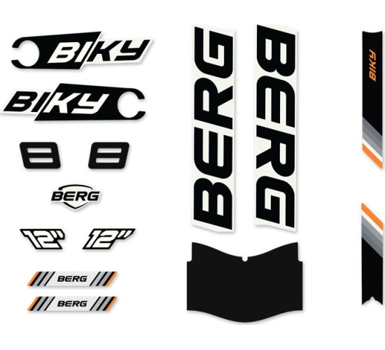 Biky - Sticker set Cross White