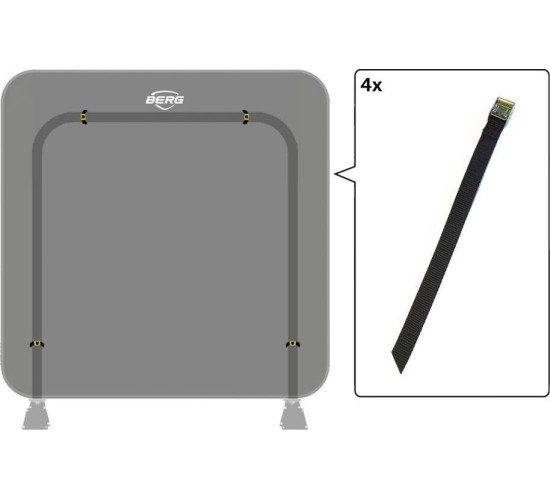 AeroWall - Attachment Band + Buckle (4x)