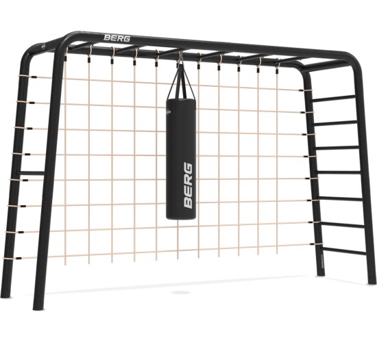 Horizontal Ladders Berg Playbase Large TL, With Climbing Net L Size and Boxing Bag