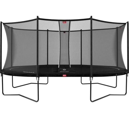 Trampolina ogrodowa BERG Grand Favorit 520 z siatką Comfort - owalna, czarna