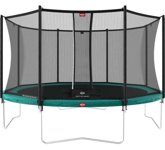 Trampolina ogrodowa BERG Favorit Regular z siatką Comfort 430 - zielona