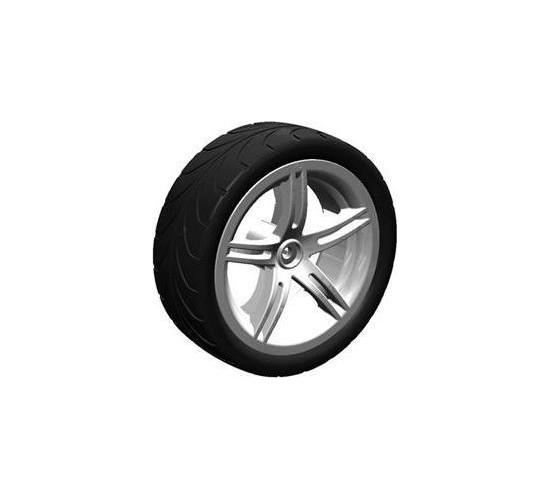 Wheel silver 4.30/150-12 slick right