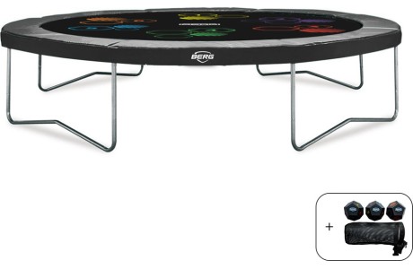 Trampolina BERG Favorit Regular Levels - 430 cm, szara