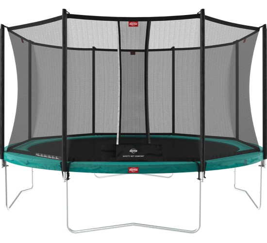 Trampolina ogorodowa BERG Favorit Regular z siatką Comfort - 330 cm, zielona