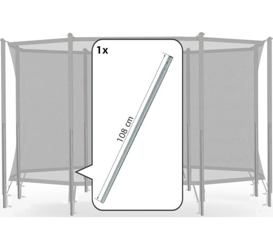 Safety Net Comfort - Lower Tube Berg + Springbracket, 108cm