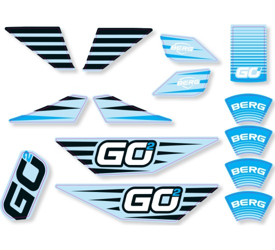 BERG GO² SparX Yellow - Sticker set