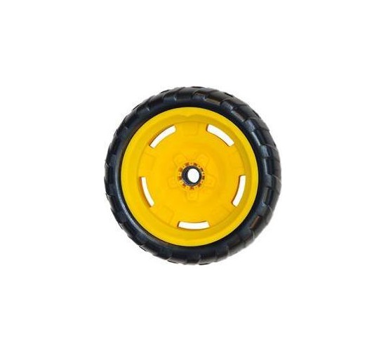 Wheel yellow-black 9x2 right Farm (yellow cap cover)