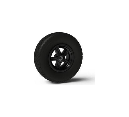 Wheel 5-spoke black 400/140-8 slick right